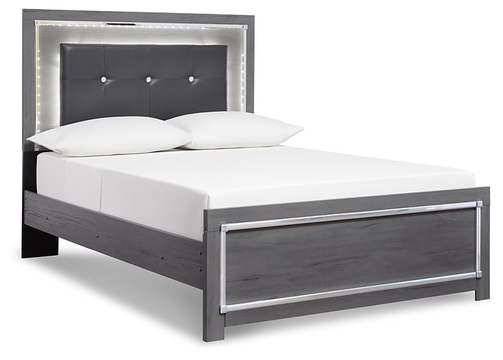 Lodanna Full Panel Bed with Mirrored Dresser, Chest and 2 Nightstands at Cloud 9 Mattress & Furniture furniture, home furnishing, home decor