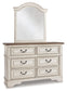 Realyn Twin Panel Bed with Mirrored Dresser at Cloud 9 Mattress & Furniture furniture, home furnishing, home decor