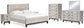 Vessalli King Panel Bed with Mirrored Dresser, Chest and 2 Nightstands at Cloud 9 Mattress & Furniture furniture, home furnishing, home decor