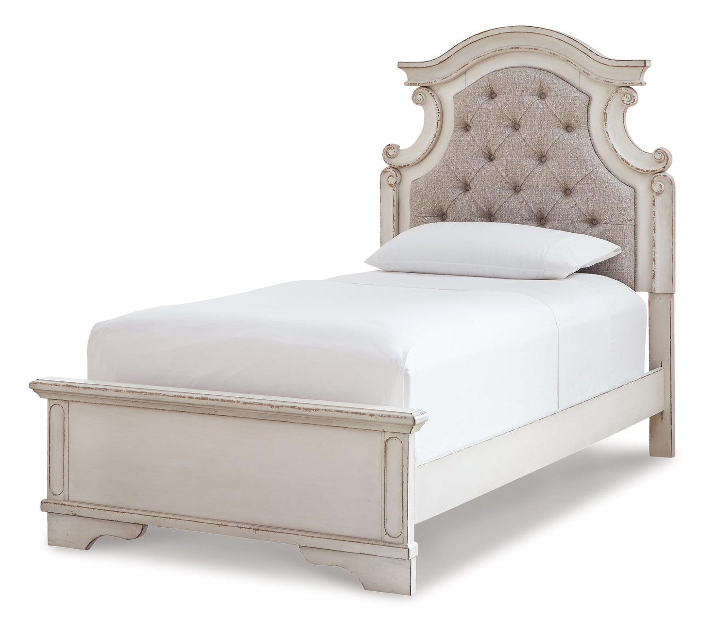 Realyn Twin Panel Bed with Mirrored Dresser and Chest at Cloud 9 Mattress & Furniture furniture, home furnishing, home decor