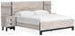 Vessalli King Panel Bed with Mirrored Dresser at Cloud 9 Mattress & Furniture furniture, home furnishing, home decor