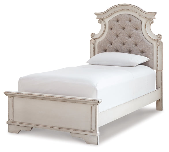 Realyn Twin Panel Bed with Mirrored Dresser at Cloud 9 Mattress & Furniture furniture, home furnishing, home decor