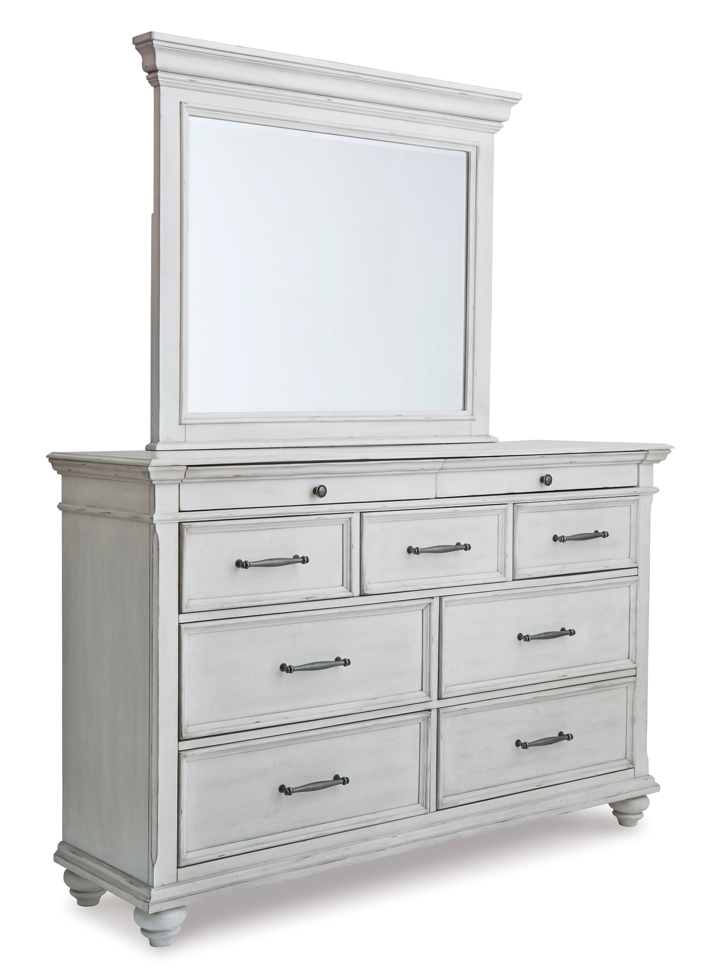 Kanwyn Queen Panel Bed with Mirrored Dresser, Chest and Nightstand at Cloud 9 Mattress & Furniture furniture, home furnishing, home decor