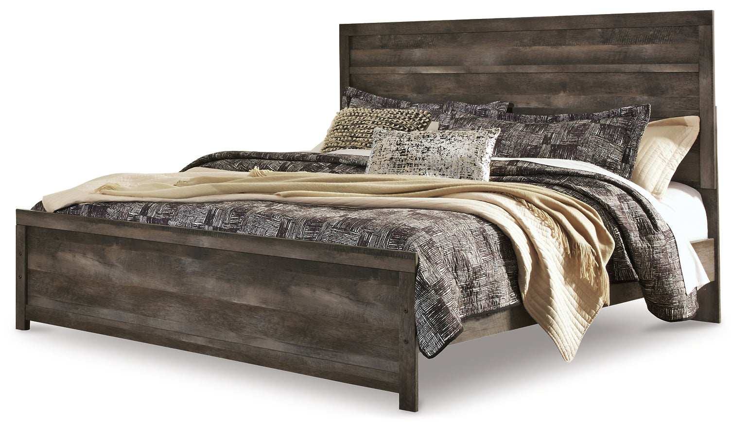 Wynnlow King Panel Bed with Mirrored Dresser and Chest at Cloud 9 Mattress & Furniture furniture, home furnishing, home decor