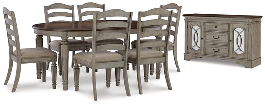 Lodenbay Dining Table and 6 Chairs with Storage at Cloud 9 Mattress & Furniture furniture, home furnishing, home decor