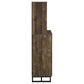 Mendoza 2-door Home Bar Cabinet Wine Storage Rustic Oak