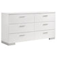 Jeremaine 5-piece Eastern King Bedroom Set White