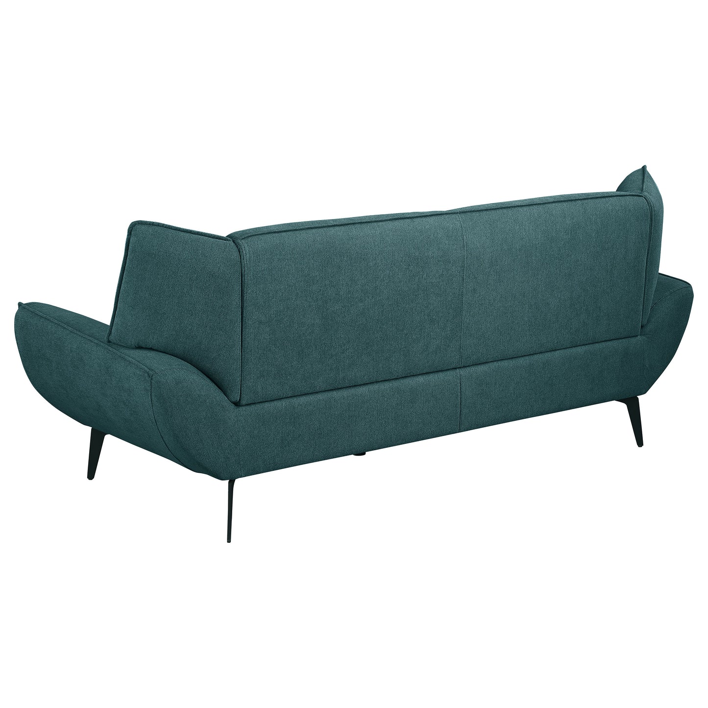 Acton 2-piece Upholstered Flared Arm Sofa Set Teal Blue