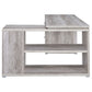 Yvette 60-inch 3-drawer L-Shape Computer Desk Grey Driftwood