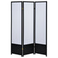 Calix 3-Panel Room Divider Folding Shoji Screen Black