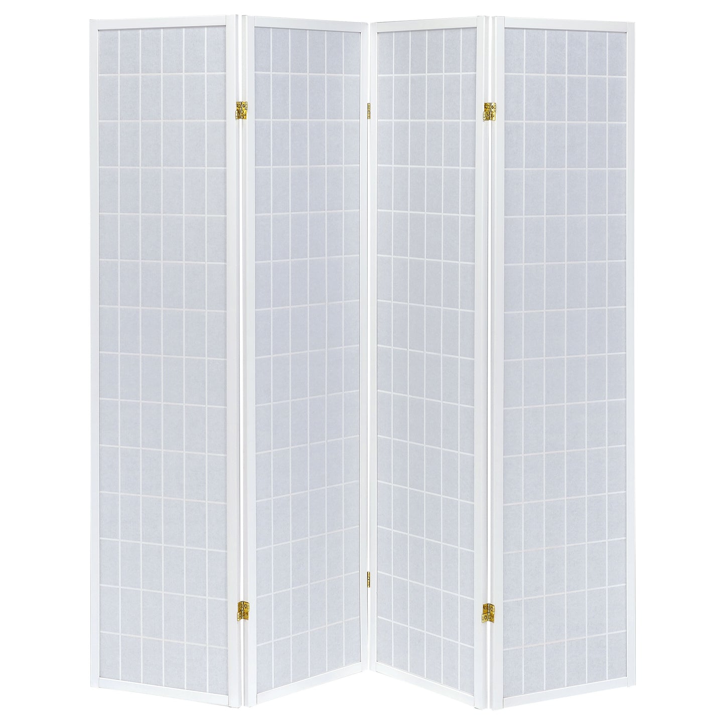 Roberto 4-Panel Room Divider Folding Shoji Screen White