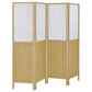 Mattison 4-Panel Room Divider Folding Shoji Screen Natural