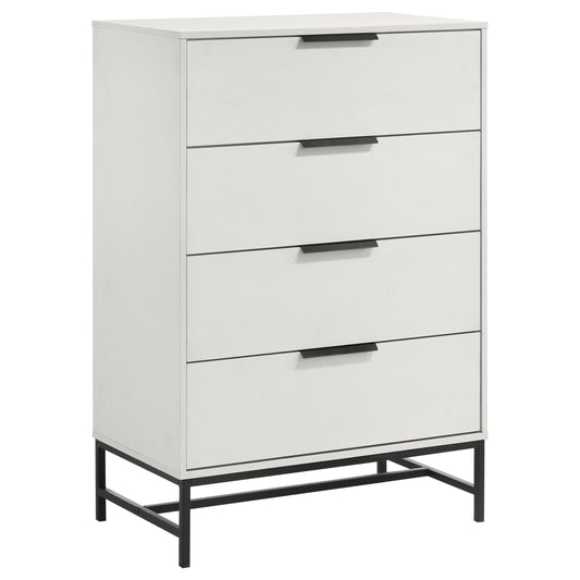 Sonora 4-drawer Bedroom Chest White