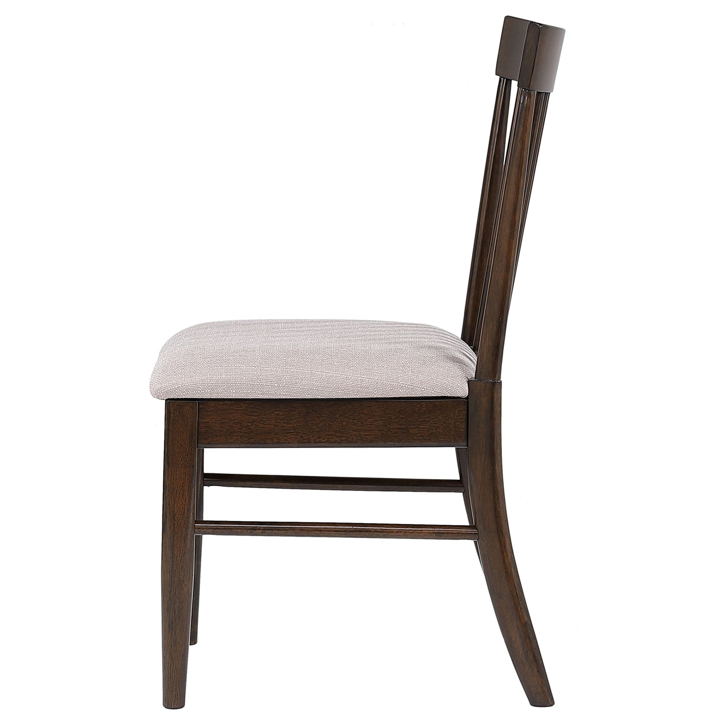 Everton Wood Dining Side Chair Dark Walnut (Set of 2)