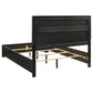 Miranda 55-inch Upholstered Eastern King Panel Bed Black