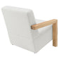 Fitzroy Boucle Upholstered Accent Arm Chair Ivory