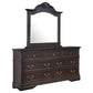 Cambridge 7-drawer Dresser with Mirror Cappuccino