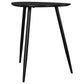 Odessa Triangular Solid Wood End Table Black