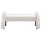 Peoria Velvet Upholstered Accent Bench Ivory