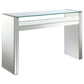 Edna Mirrored Acrylic Console Table LED Lighting Silver