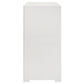 Ives 6-drawer Dresser Cabinet White High Gloss