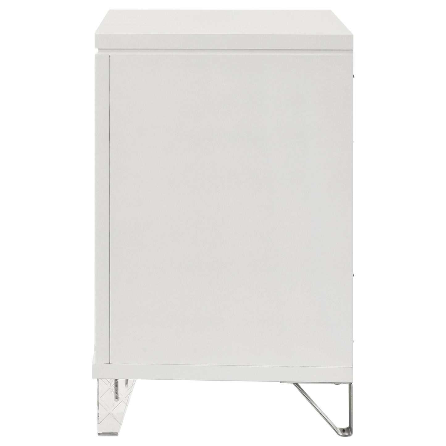 Marmore 2-drawer Nightstand Bedside Table White