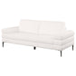 Jessel Chenille Upholstered Track Arm Sofa Ivory