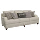 Glenn 2-piece Upholstered Sofa Set Light Grey and Grey