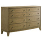 Granada 4-piece Queen Bedroom Set Natural Pine