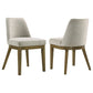 Castlewood Upholstered Dining Chair Brown Oak (Set of 2)