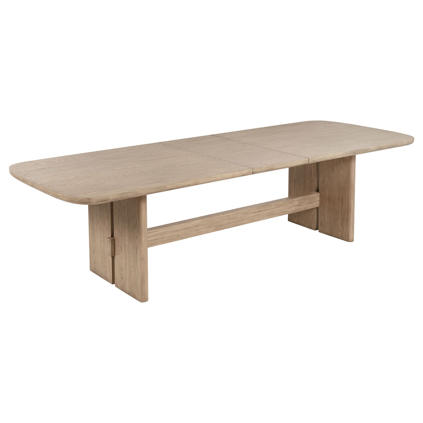 Kailani 110-inch Rectangular Wood Dining Table Beige Oak