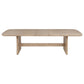 Kailani 110-inch Rectangular Wood Dining Table Beige Oak