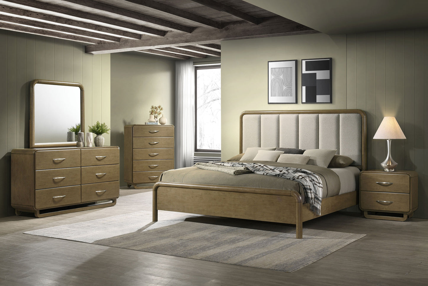 Amsbury 5-drawer Chest of Drawers Nutmeg