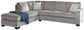 Altari 2-Piece Sectional with Ottoman Cloud 9 Mattress & Furniture