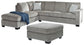 Altari 2-Piece Sectional with Ottoman Cloud 9 Mattress & Furniture