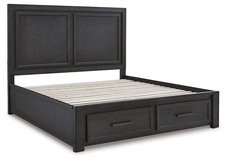 Foyland Queen Panel Storage Bed with Mirrored Dresser, Chest and Nightstand at Cloud 9 Mattress & Furniture furniture, home furnishing, home decor