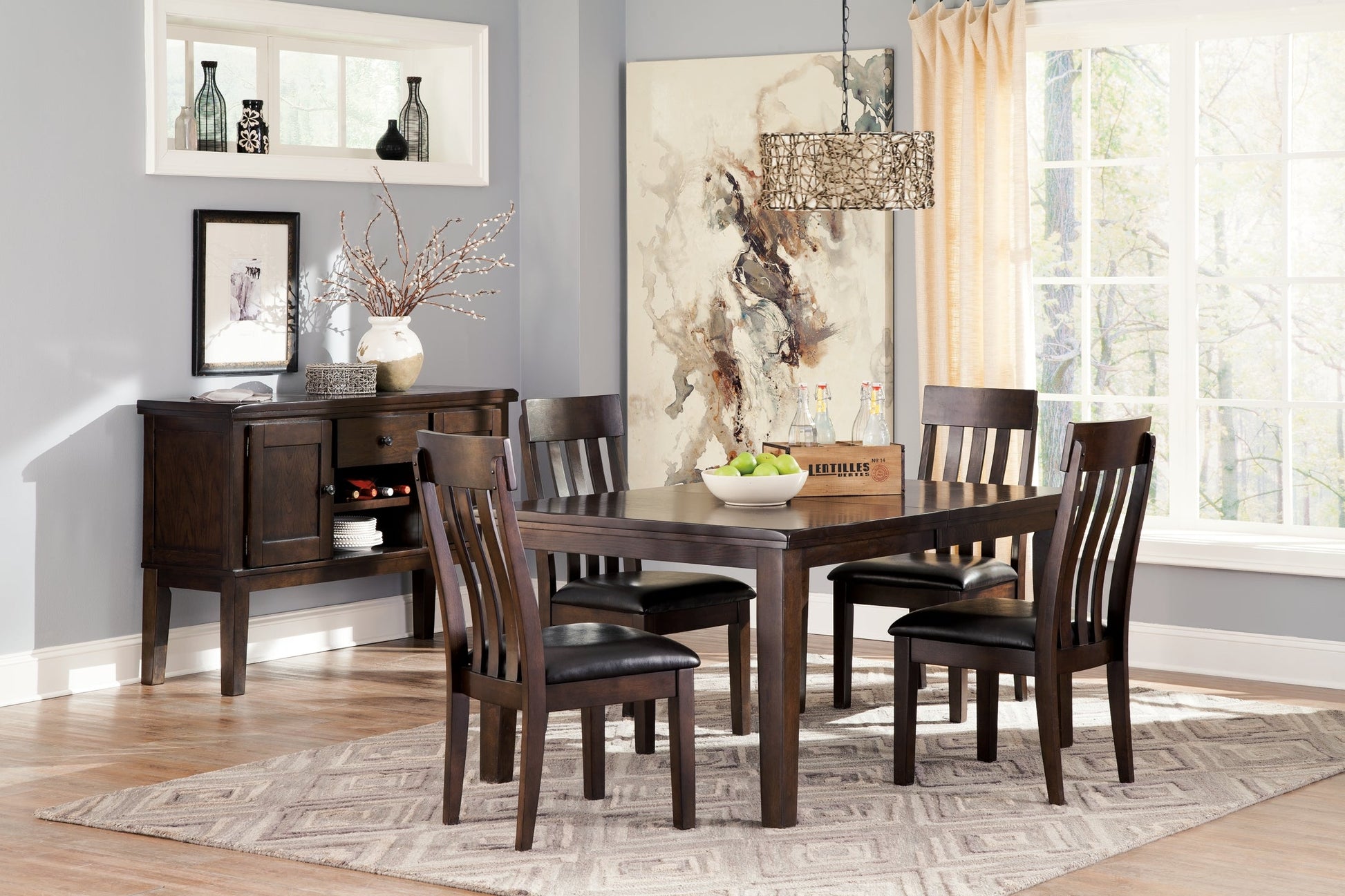 Haddigan Dining Table and 4 Chairs at Cloud 9 Mattress & Furniture furniture, home furnishing, home decor