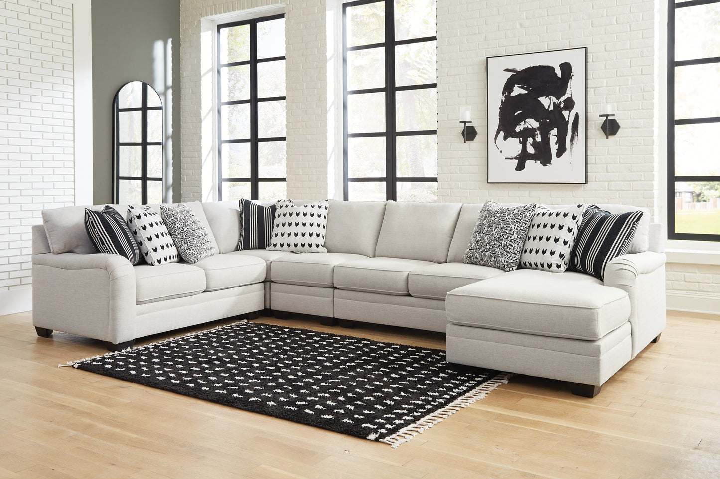 Huntsworth 5-Piece Sectional with Chaise at Cloud 9 Mattress & Furniture furniture, home furnishing, home decor