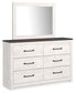 Gerridan Queen Panel Bed with Mirrored Dresser, Chest and 2 Nightstands at Cloud 9 Mattress & Furniture furniture, home furnishing, home decor