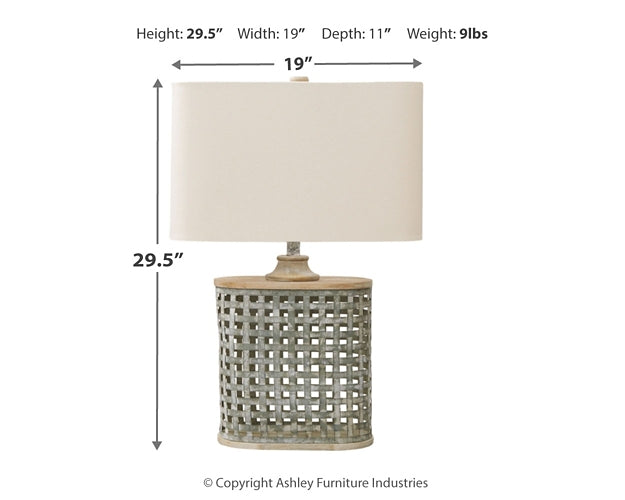 Deondra Metal Table Lamp (1/CN) at Cloud 9 Mattress & Furniture furniture, home furnishing, home decor