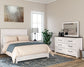 Gerridan Queen Panel Bed with Mirrored Dresser and Nightstand at Cloud 9 Mattress & Furniture furniture, home furnishing, home decor