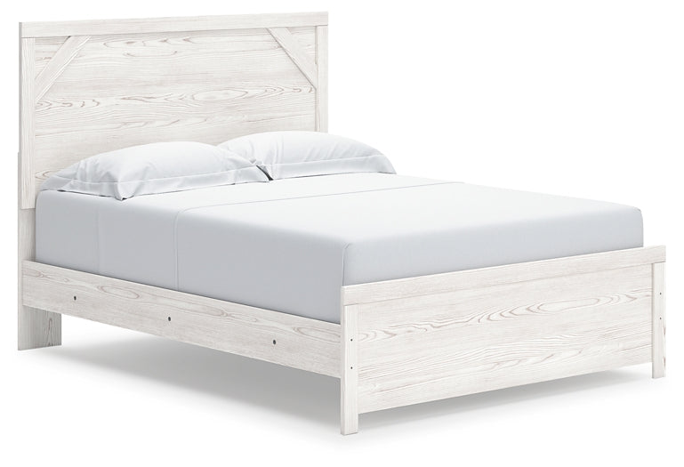 Gerridan Queen Panel Bed with Mirrored Dresser and Nightstand at Cloud 9 Mattress & Furniture furniture, home furnishing, home decor