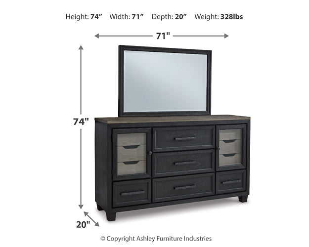 Foyland King Panel Storage Bed with Mirrored Dresser at Cloud 9 Mattress & Furniture furniture, home furnishing, home decor