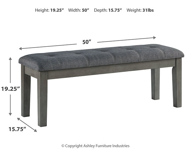 Hallanden Dining Table and 4 Chairs and Bench with Storage at Cloud 9 Mattress & Furniture furniture, home furnishing, home decor