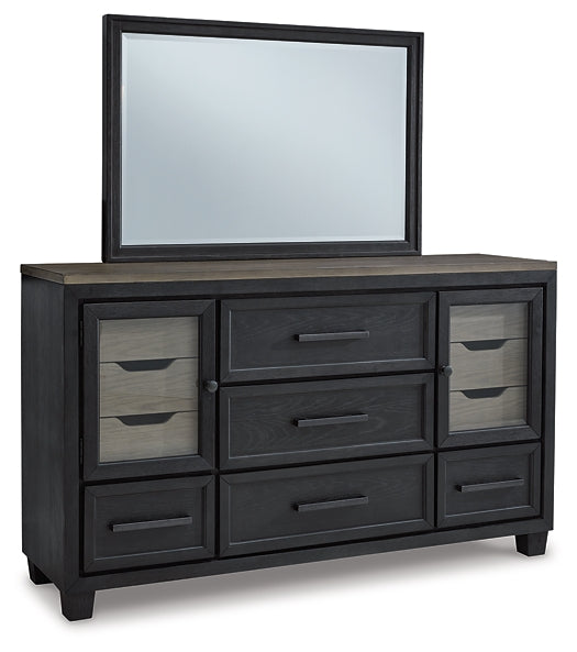 Foyland California King Panel Storage Bed with Mirrored Dresser, Chest and Nightstand at Cloud 9 Mattress & Furniture furniture, home furnishing, home decor