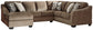 Graftin 3-Piece Sectional with Ottoman at Cloud 9 Mattress & Furniture furniture, home furnishing, home decor