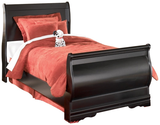 Huey Vineyard Twin Sleigh Bed with Mirrored Dresser and Chest at Cloud 9 Mattress & Furniture furniture, home furnishing, home decor