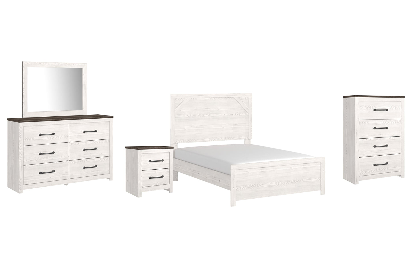 Gerridan Full Panel Bed with Mirrored Dresser, Chest and Nightstand at Cloud 9 Mattress & Furniture furniture, home furnishing, home decor