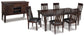 Haddigan Dining Table and 6 Chairs with Storage at Cloud 9 Mattress & Furniture furniture, home furnishing, home decor