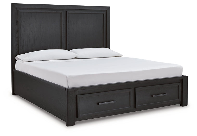 Foyland King Panel Storage Bed with Mirrored Dresser, Chest and 2 Nightstands at Cloud 9 Mattress & Furniture furniture, home furnishing, home decor